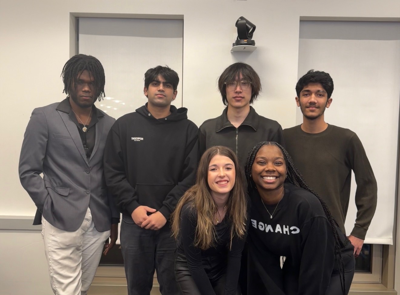 Marcel Cato and other elected members of the NYU Parliamentary Debaters' Union